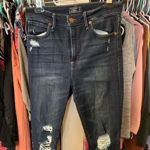 Ripped Abercrombie jeans